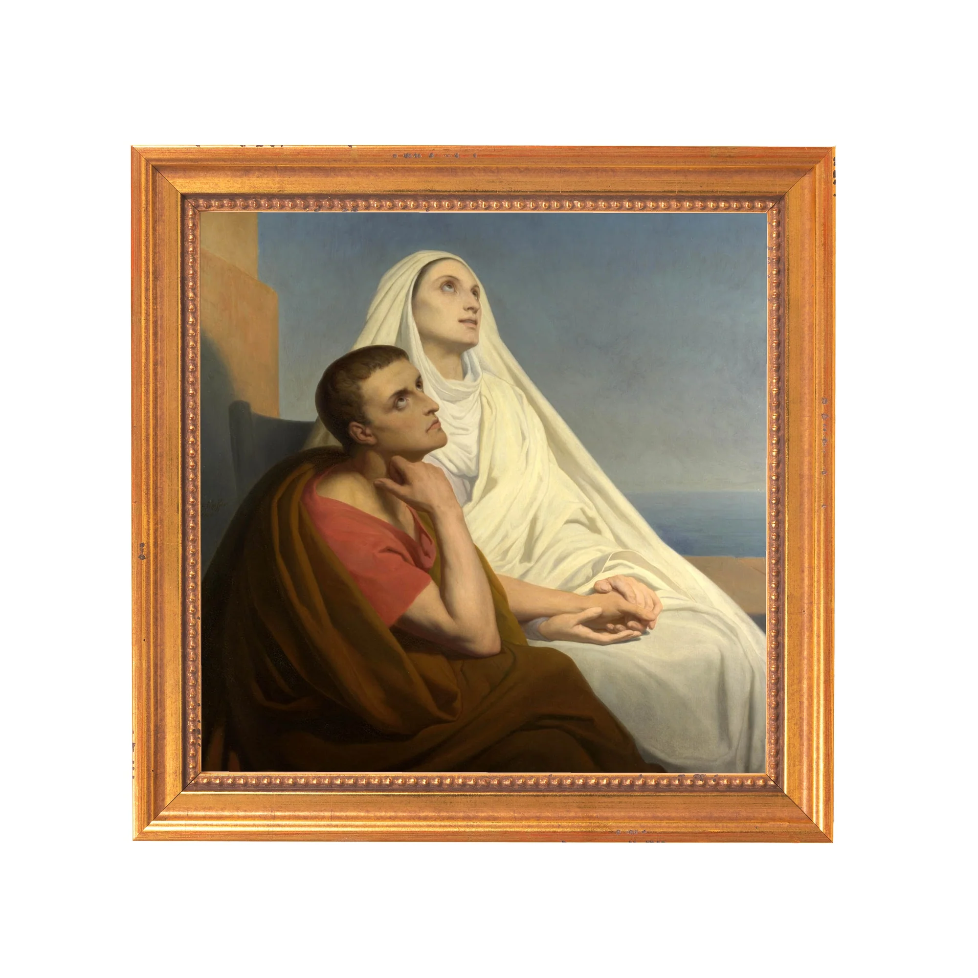 St. Monica & St. Augustine Framed Canvas - Sacred Mini Collection - Image 7