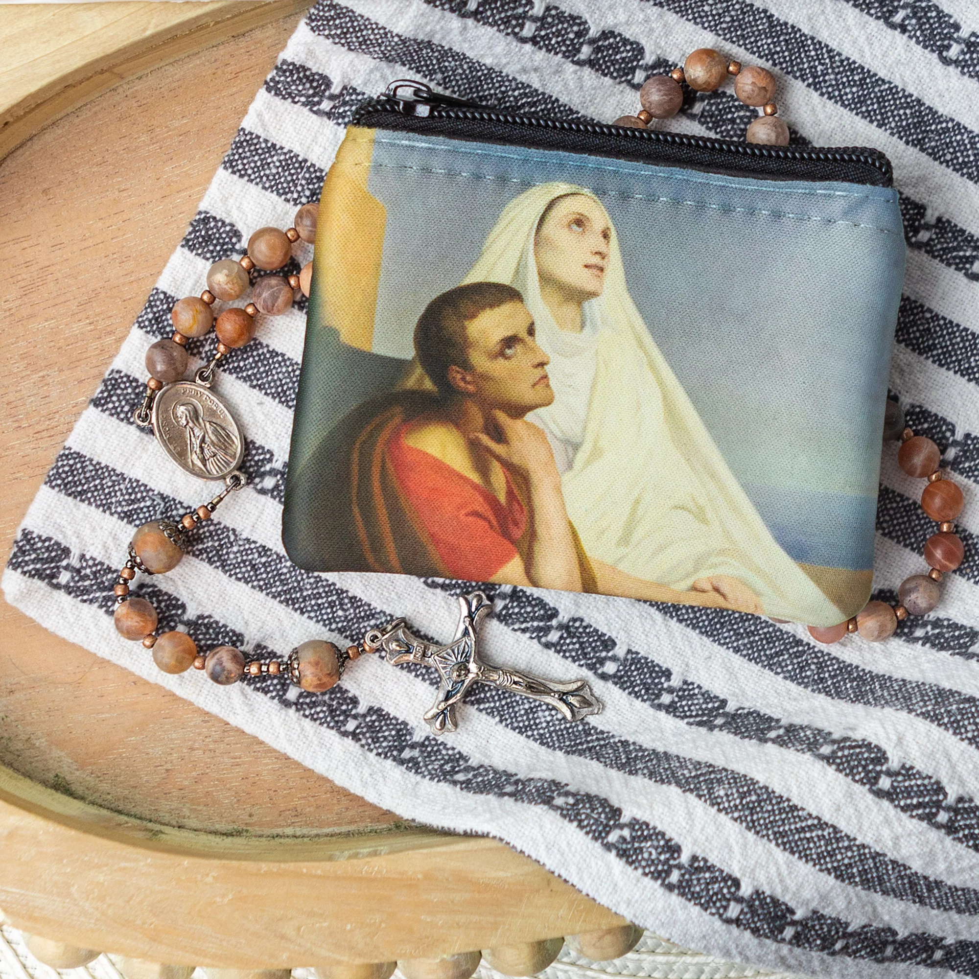 St Monica & St Augustine Rosary Set