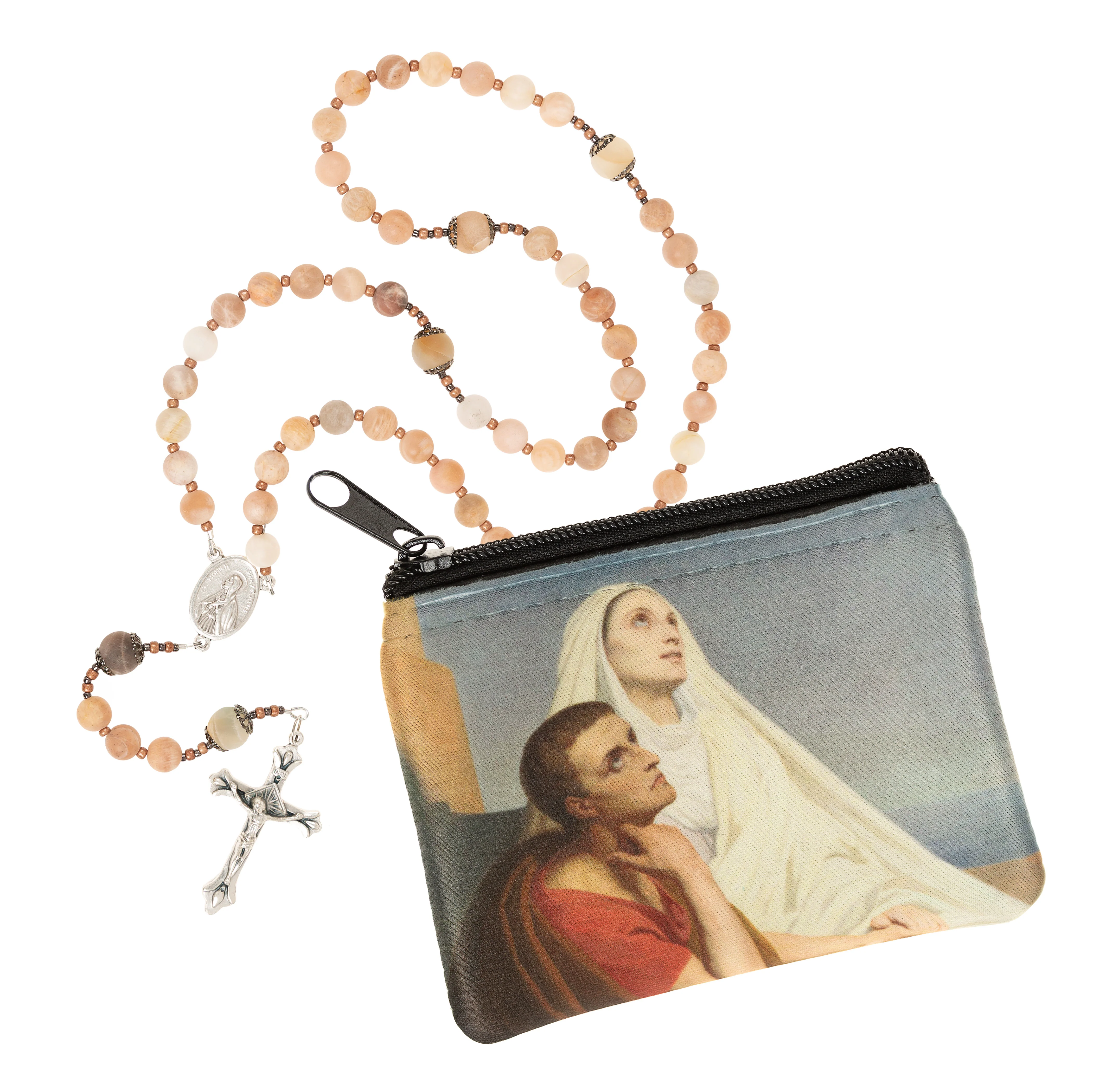 St Monica & St Augustine Rosary Set - Image 2