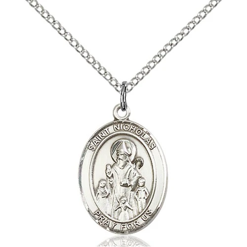St. Nicholas Pendant, Bliss, Sterling Silver
