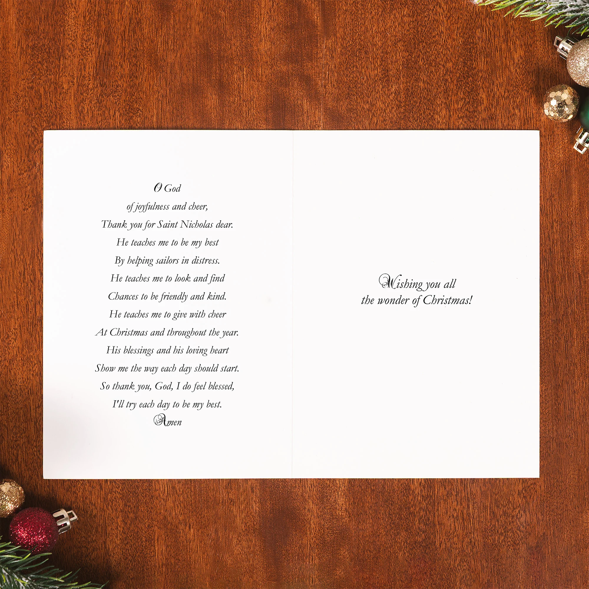 St. Nick the Gift Bearer Superhero Christmas Cards - Set of 20 - Image 2