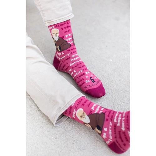 St. Padre Pio Adult Socks - Image 2