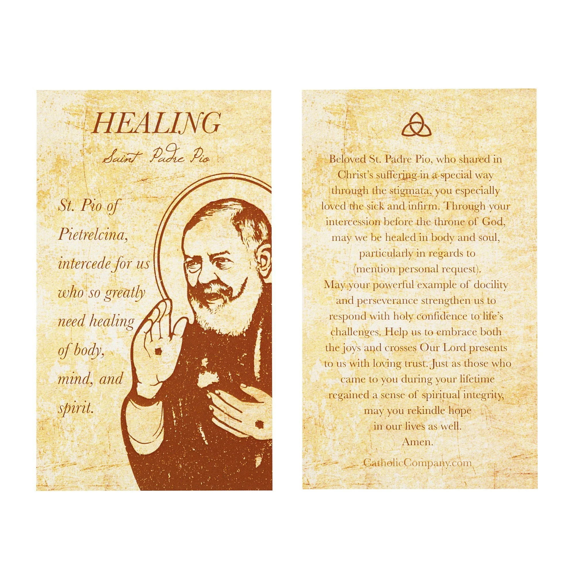 St. Padre Pio Healing Decade Rosary with Prayer Card - Image 5