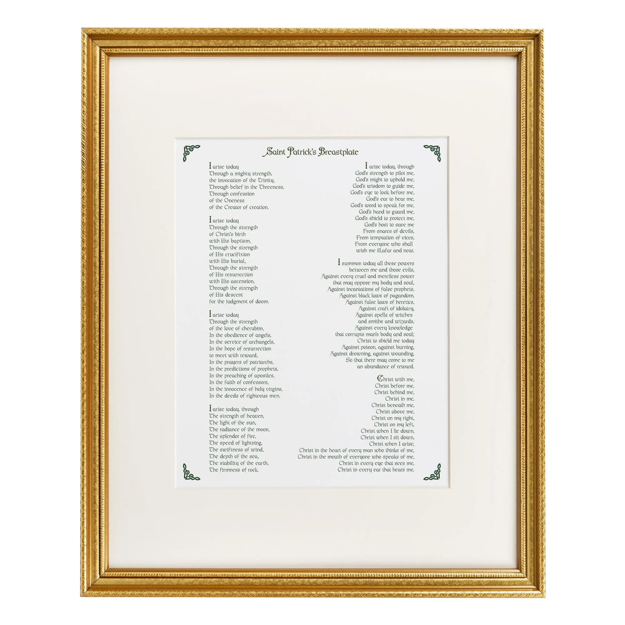 St. Patrick Breastplate Prayer Framed Print - Image 2
