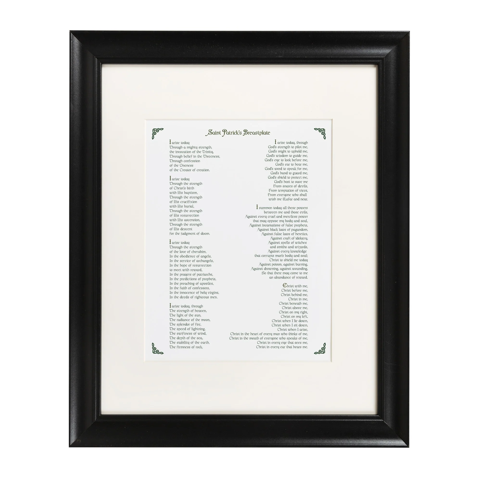 St. Patrick Breastplate Prayer Framed Print - Image 3