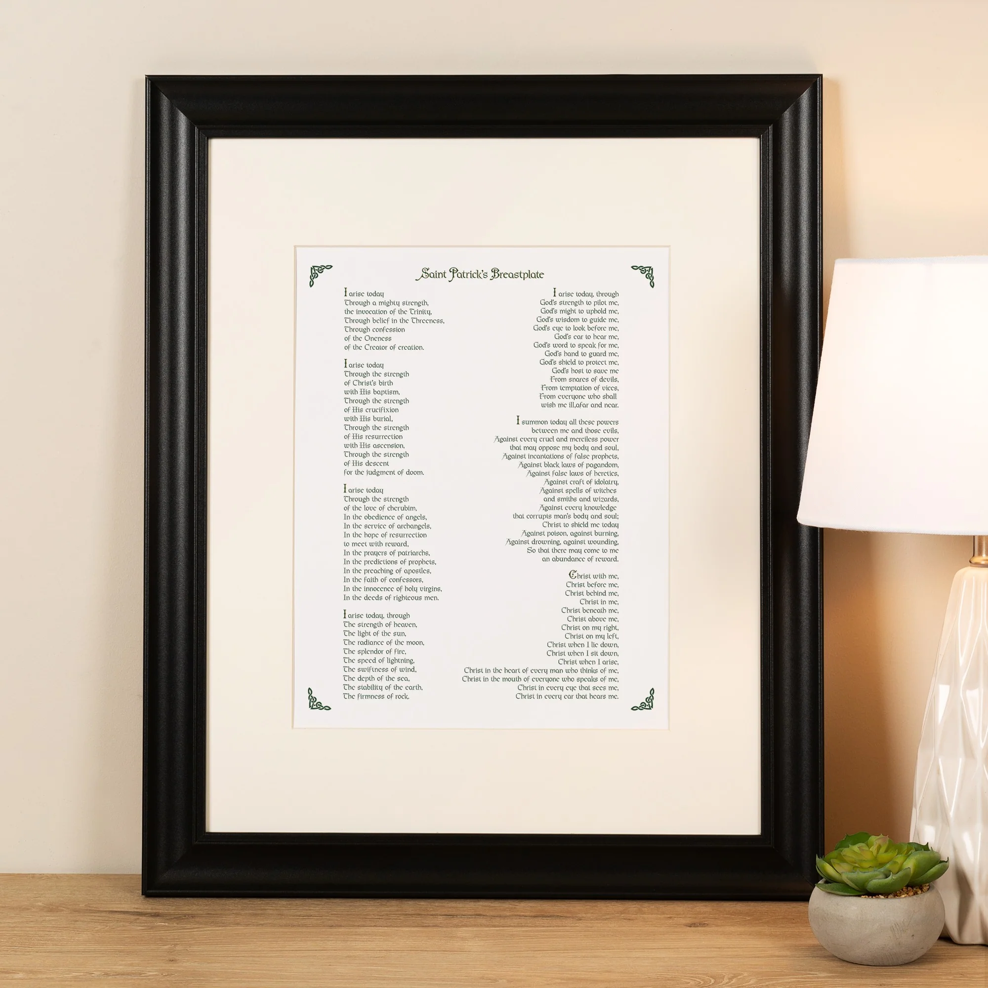 St. Patrick Breastplate Prayer Framed Print - Image 4