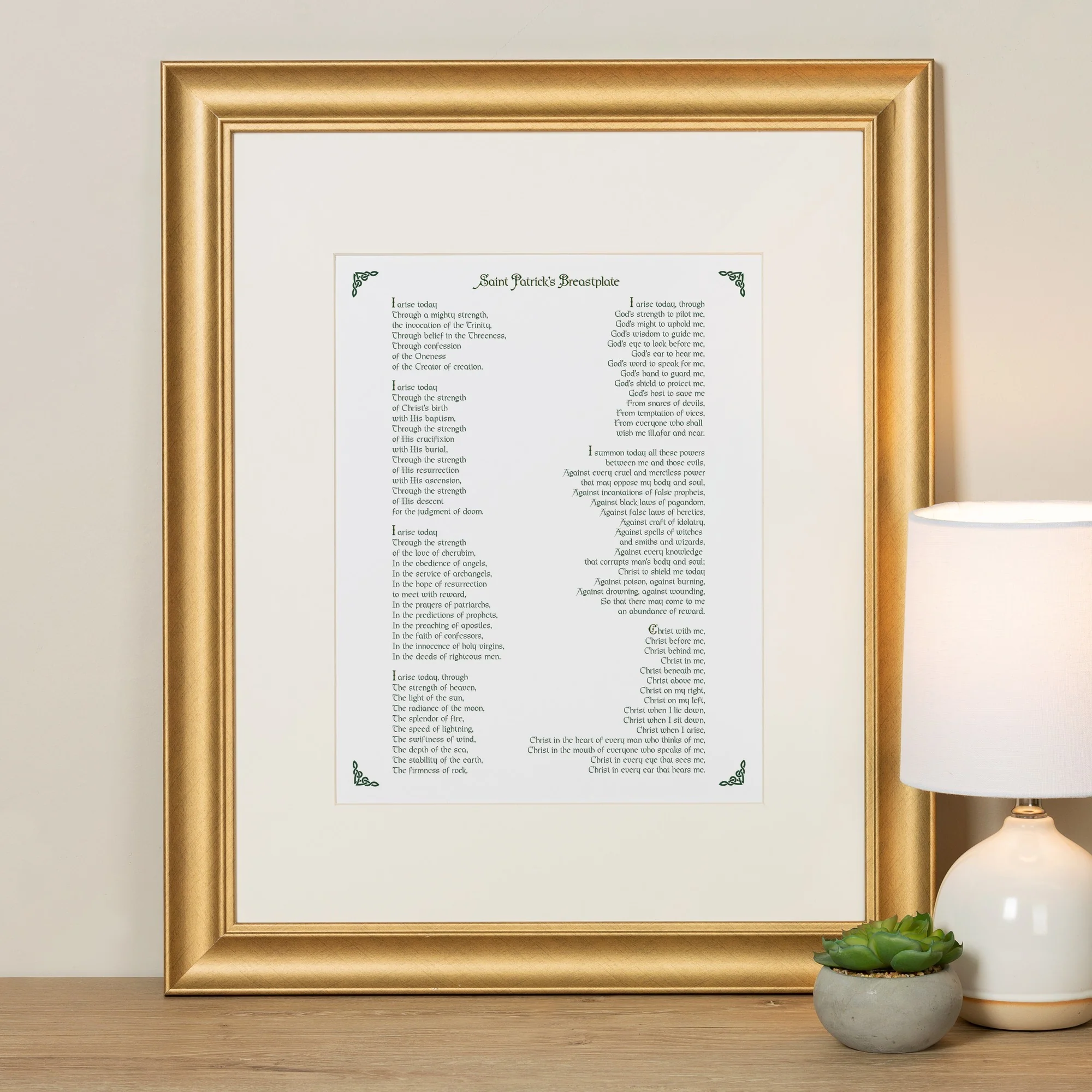 St. Patrick Breastplate Prayer Framed Print - Image 5