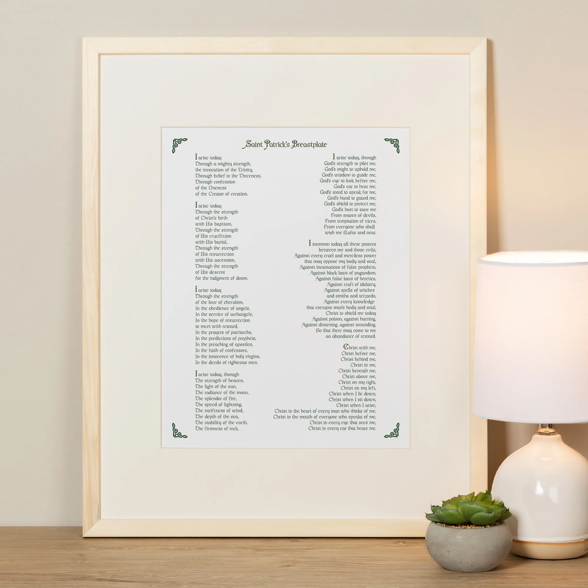 St. Patrick Breastplate Prayer Framed Print - Image 6