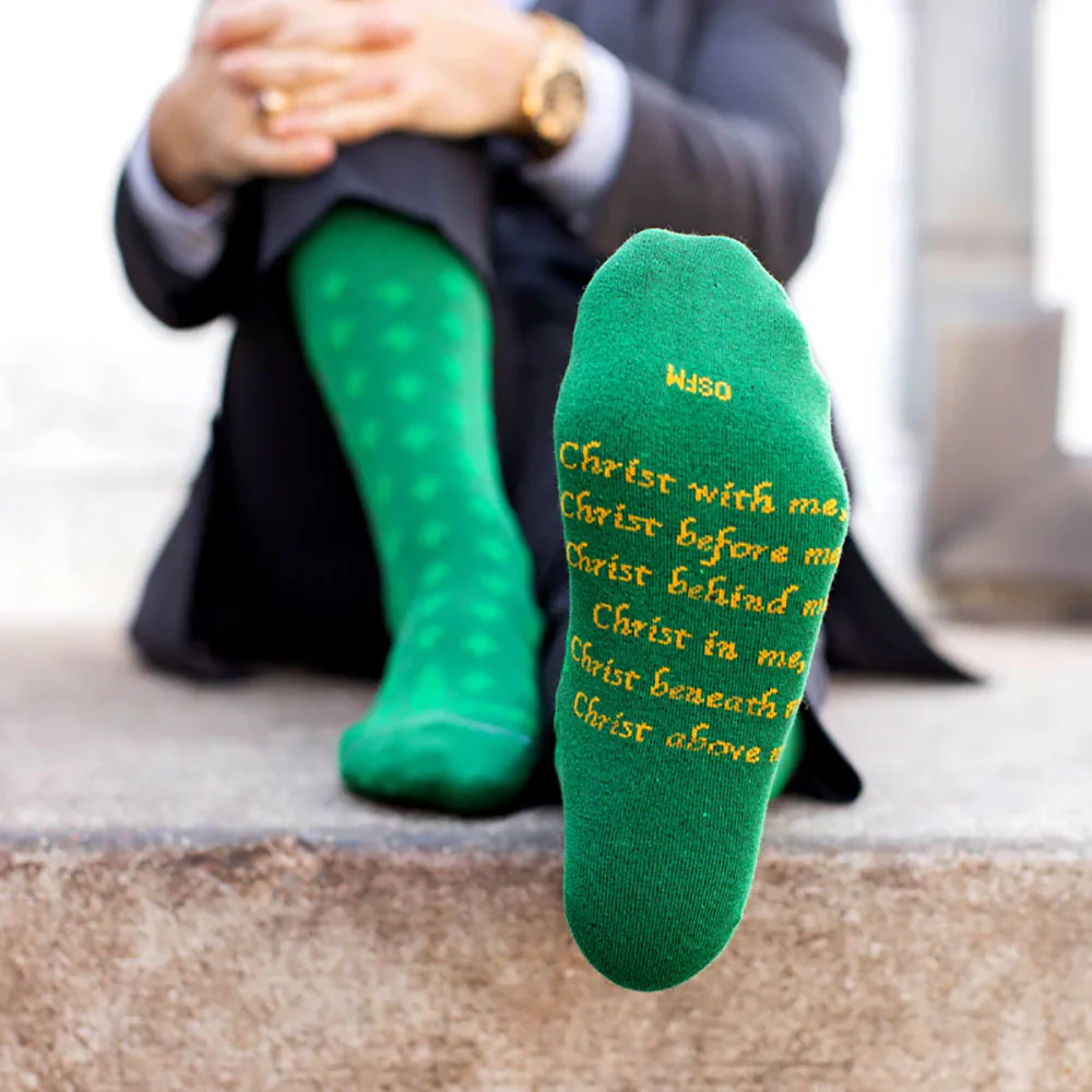 St. Patrick Celtic Cross Adult Socks - Image 4