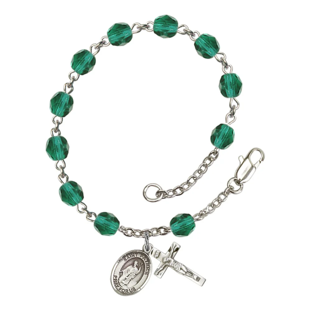 St. Patrick Crystal Birthstone Rosary Bracelet - Multiple Birthstones - Image 12