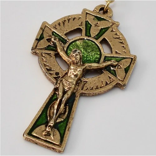 St. Patrick Gold Plated Rosary - Image 2