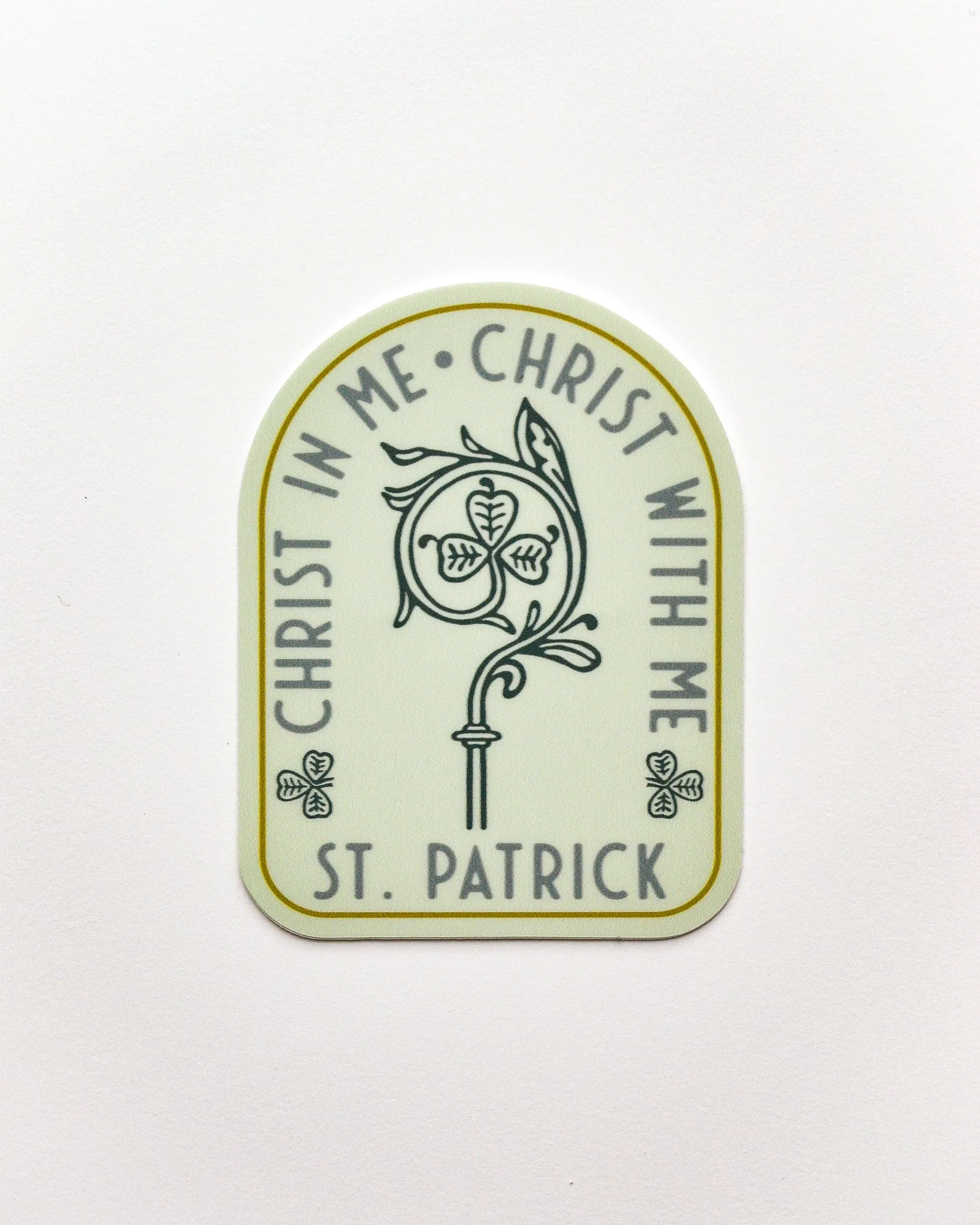 St. Patrick's Breastplate Prayer Vinyl Sticker - Image 2