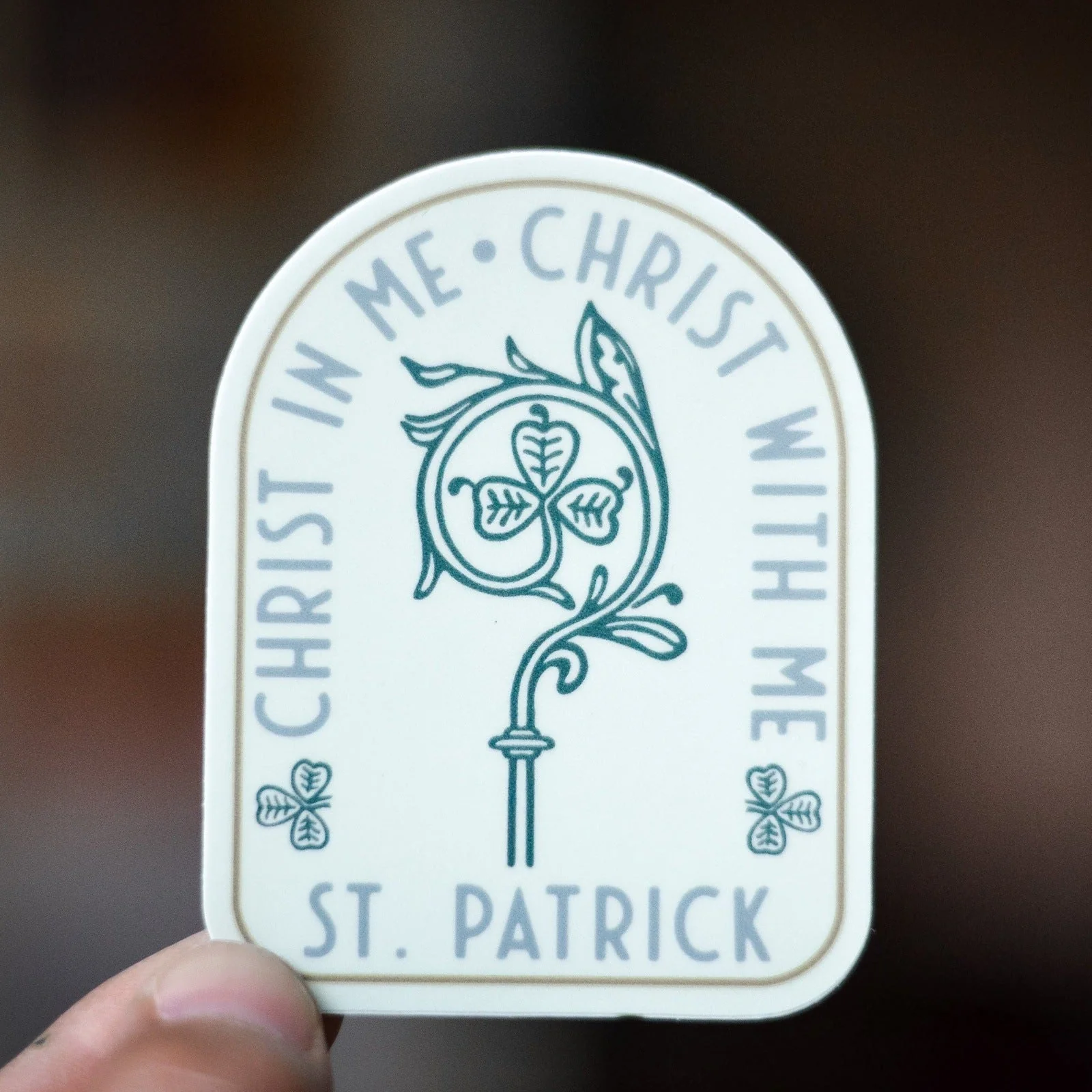 St. Patrick's Breastplate Prayer Vinyl Sticker - Image 3