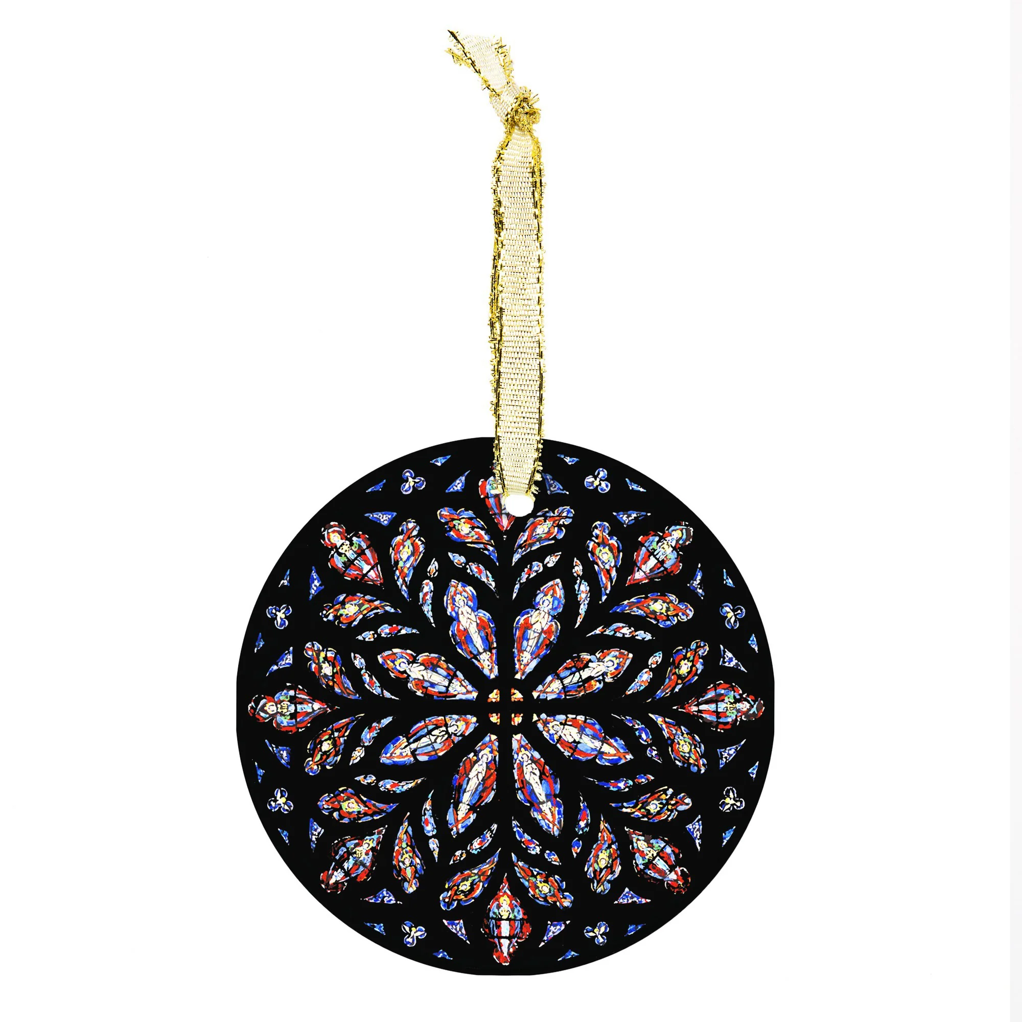 St. Patrick's Cathedral Rose Window Glass Ornament - Image 2