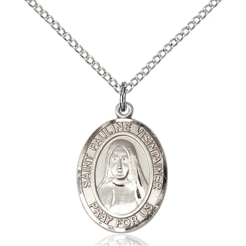St. Pauline Visintainer Pendant, Bliss, Sterling Silver