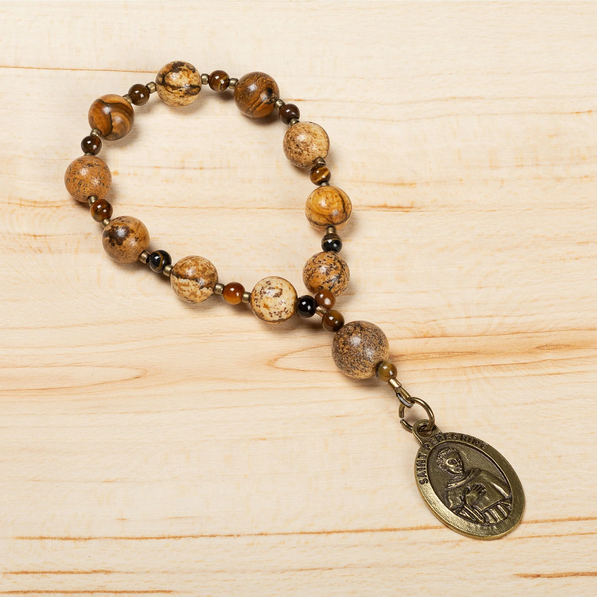 St. Peregrine Cancer Healing Decade Rosary with Card - Image 2