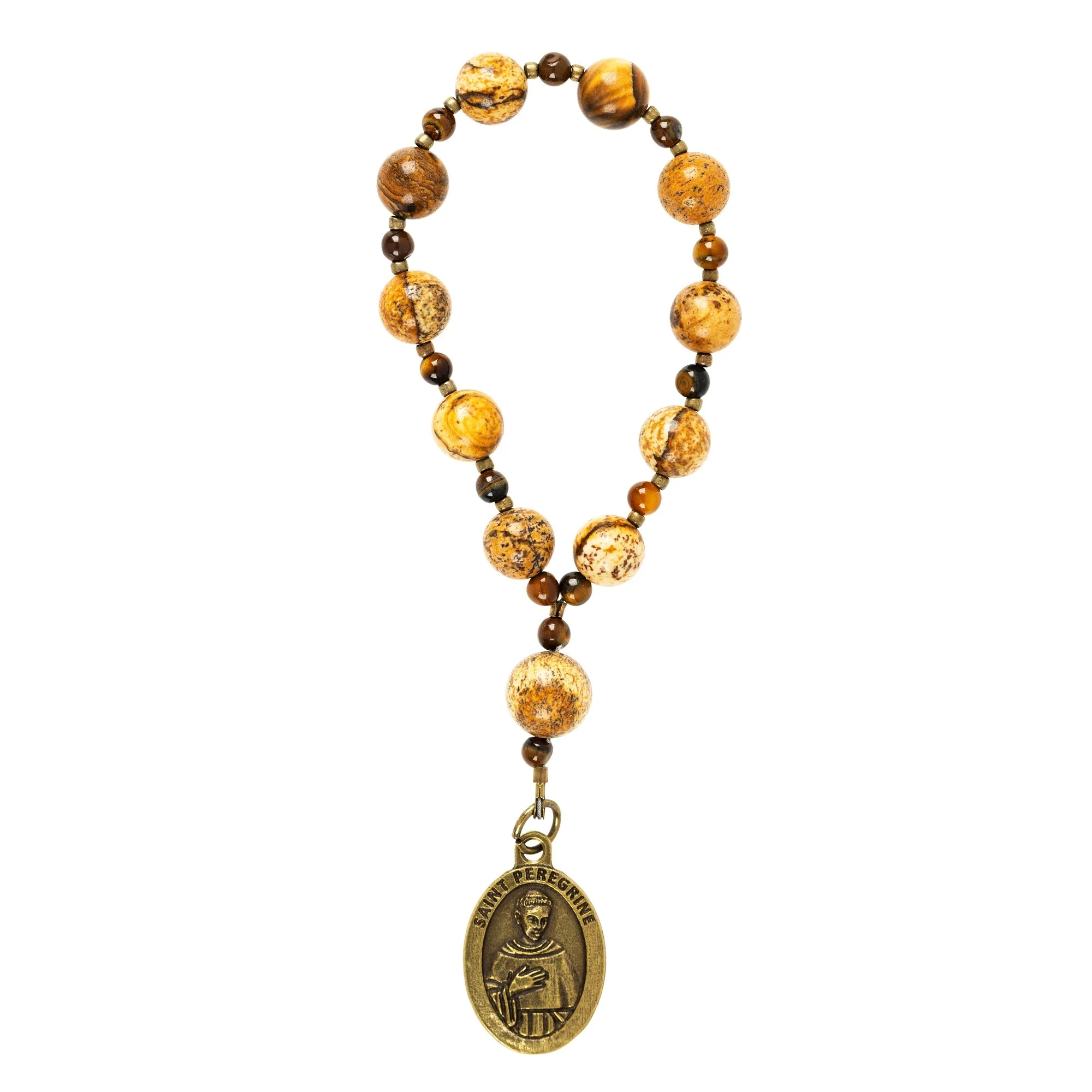 St. Peregrine Cancer Healing Decade Rosary with Card - Image 3