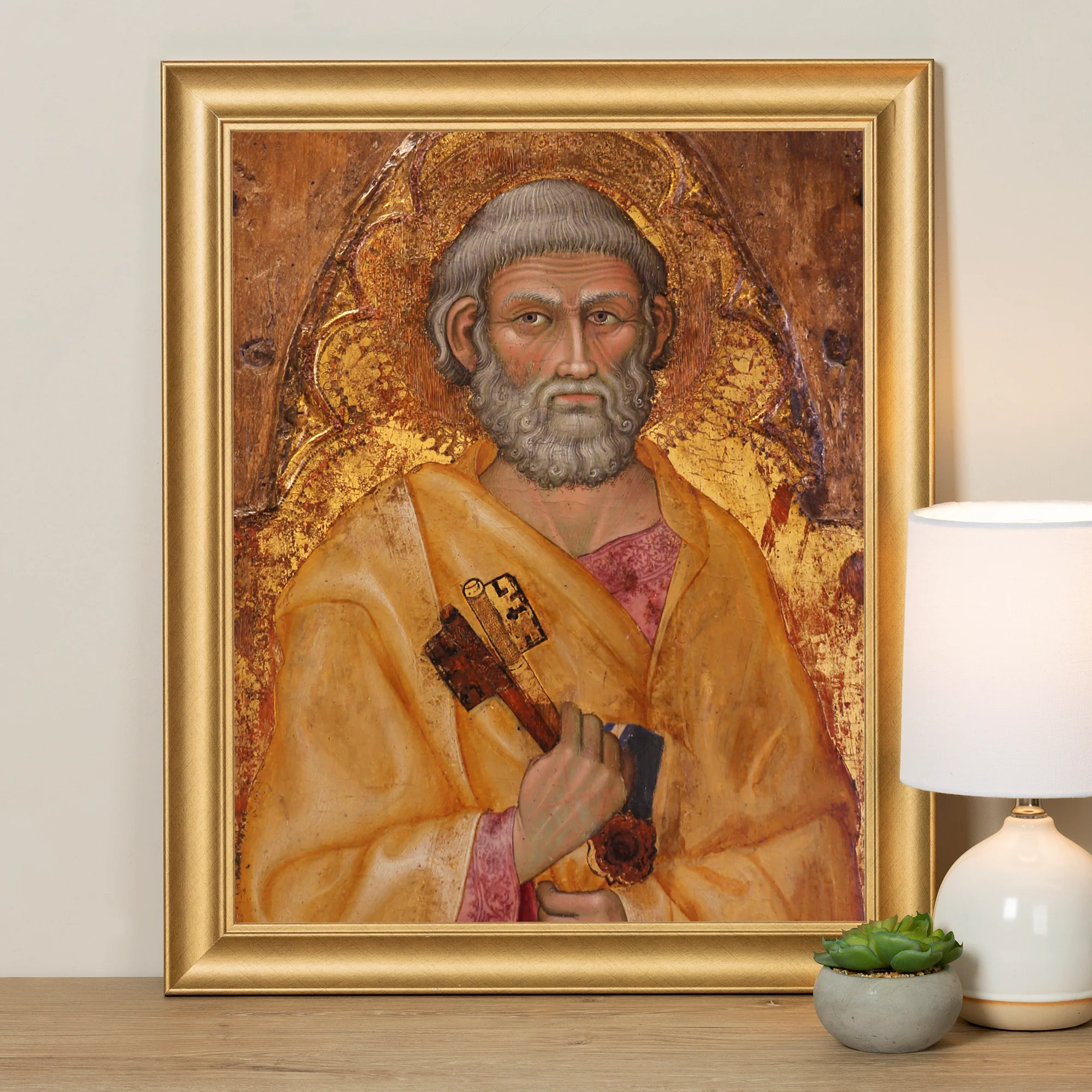 St. Peter Antique Gold Framed Print - Multiple Sizes - Image 5