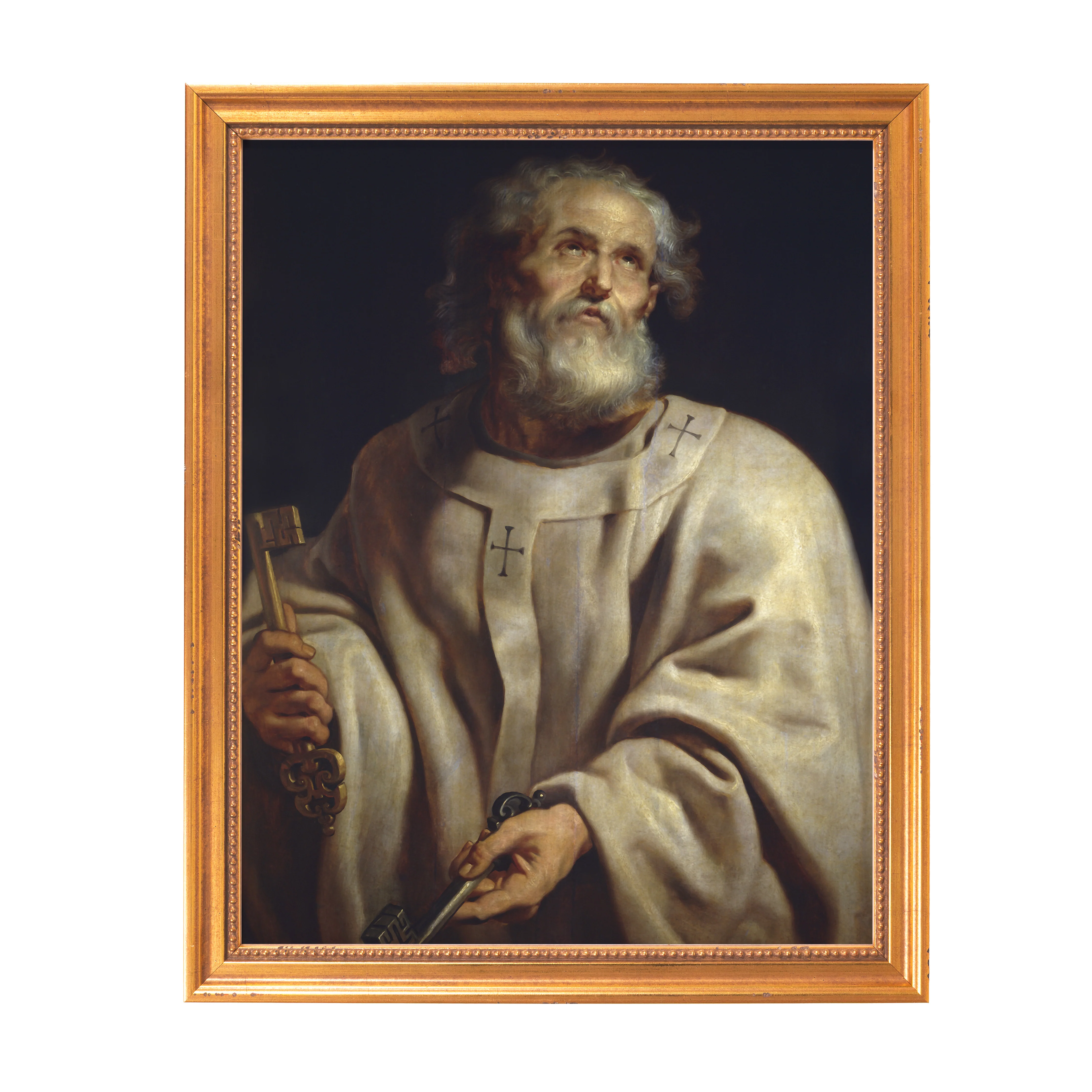 St. Peter as Pope Framed Canvas by Rubens - Sacred Classics Collection - Image 6