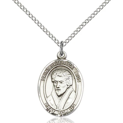 St. Peter Canisius Pendant, Bliss, Sterling Silver