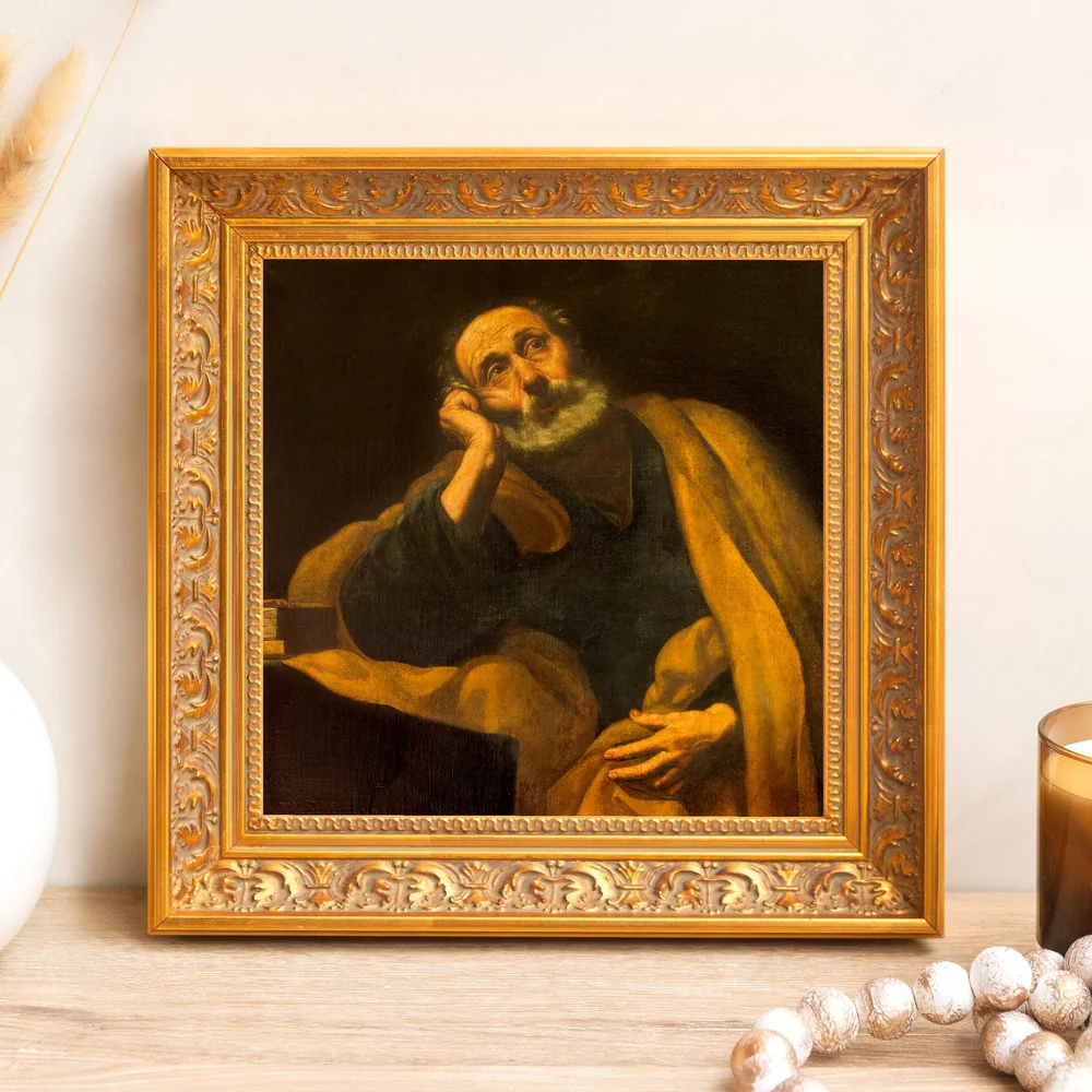 St. Peter the Apostle Framed Canvas - Sacred Mini Collection