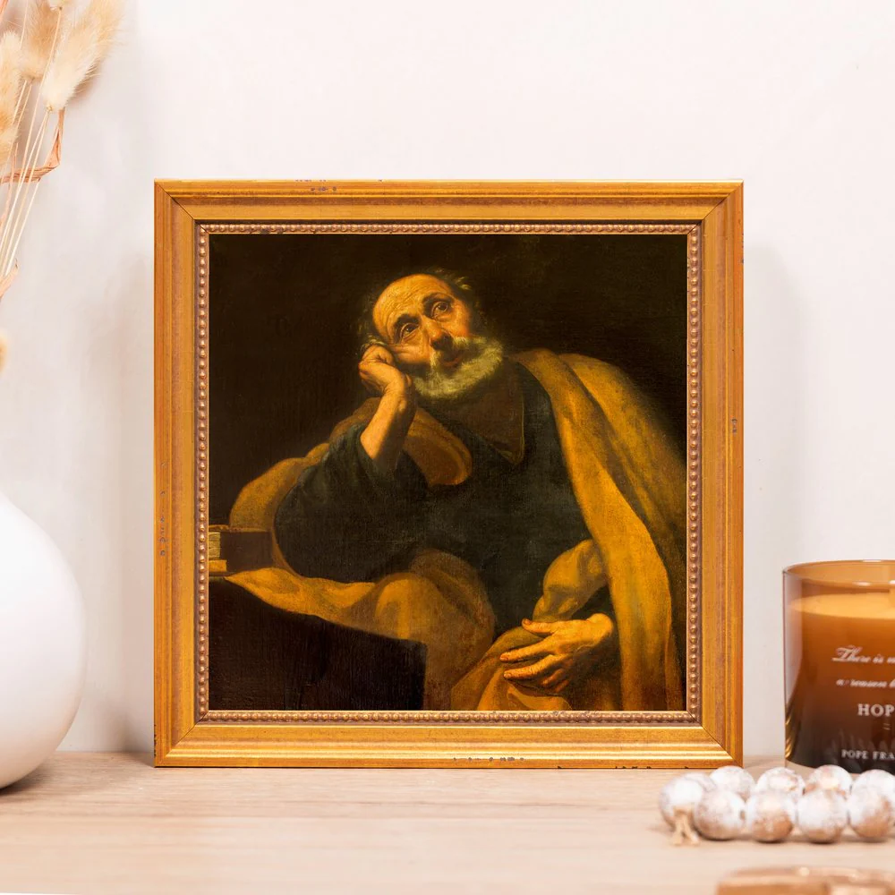 St. Peter the Apostle Framed Canvas - Sacred Mini Collection - Image 4