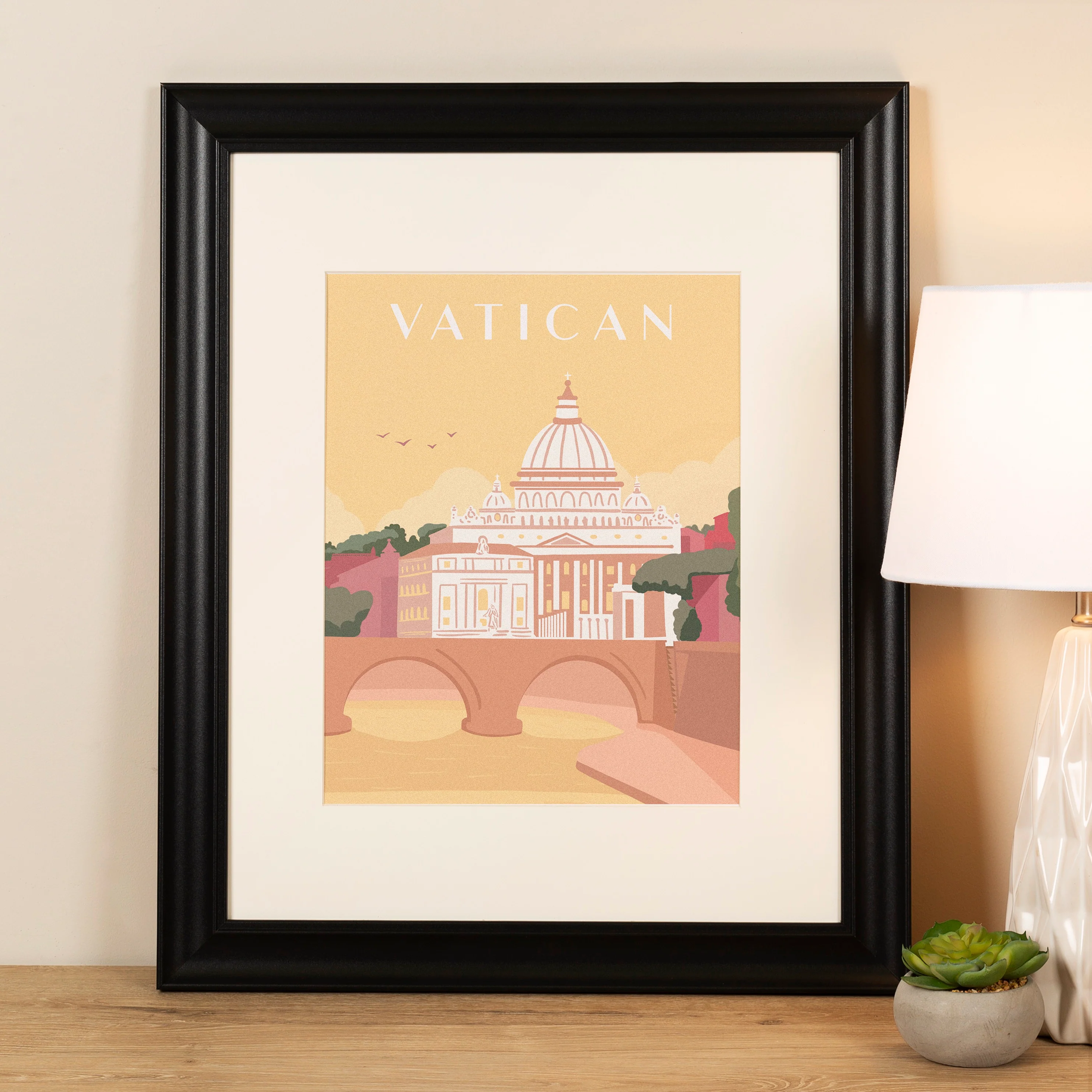 St. Peter's Basilica Framed Travel Print - Image 3