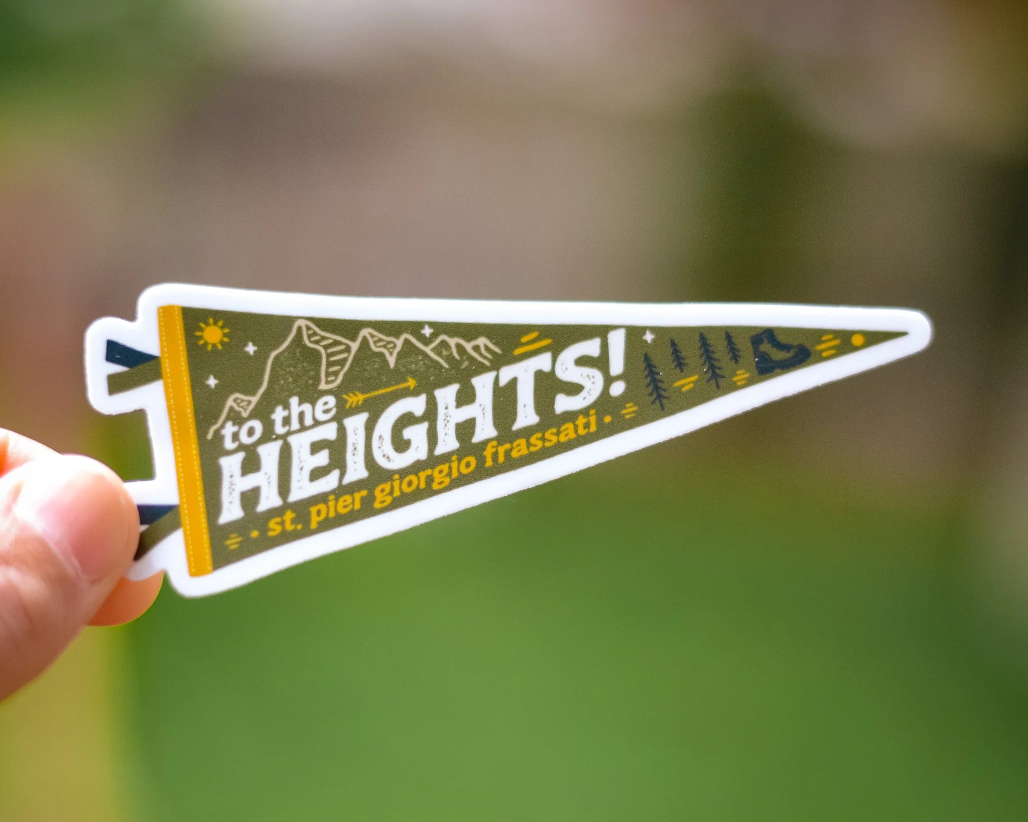 St. Pier Giorgio Frassati Vinyl Sticker - Image 4