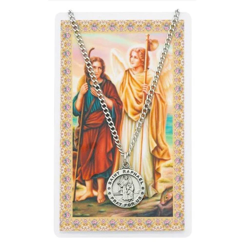 St. Raphael Prayer Card & Medal