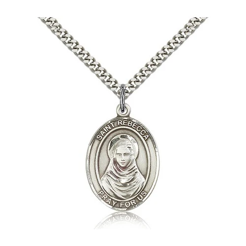 St. Rebecca Pendant with Chain, Bliss, Sterling Silver