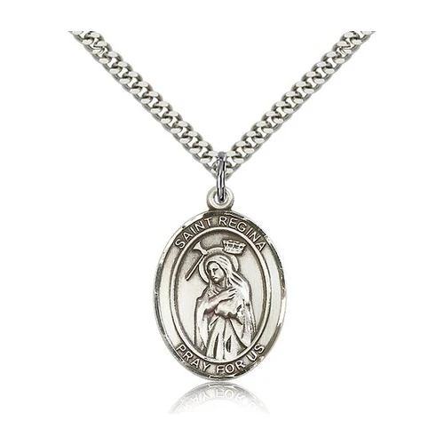 St. Regina Pendant with Chain, Bliss, Sterling Silver