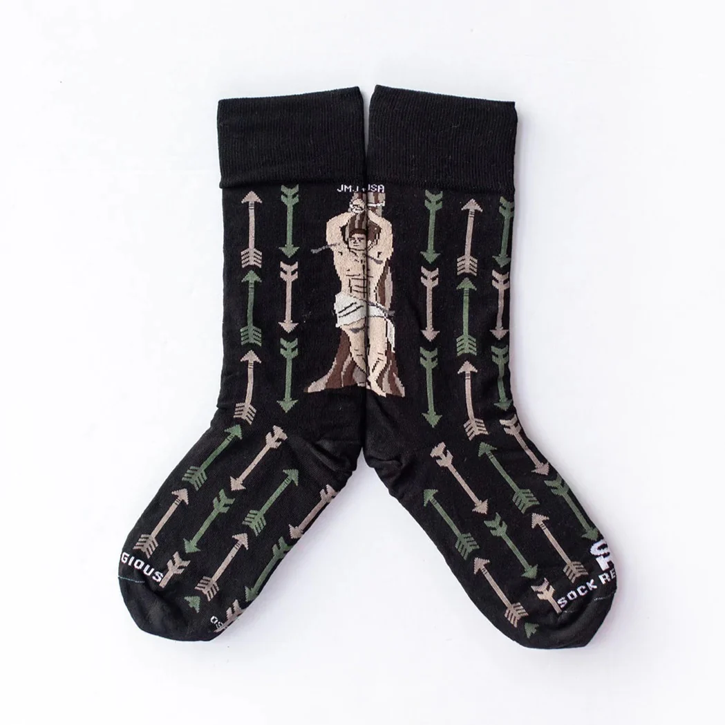 St. Sebastian Adult Socks - Image 2