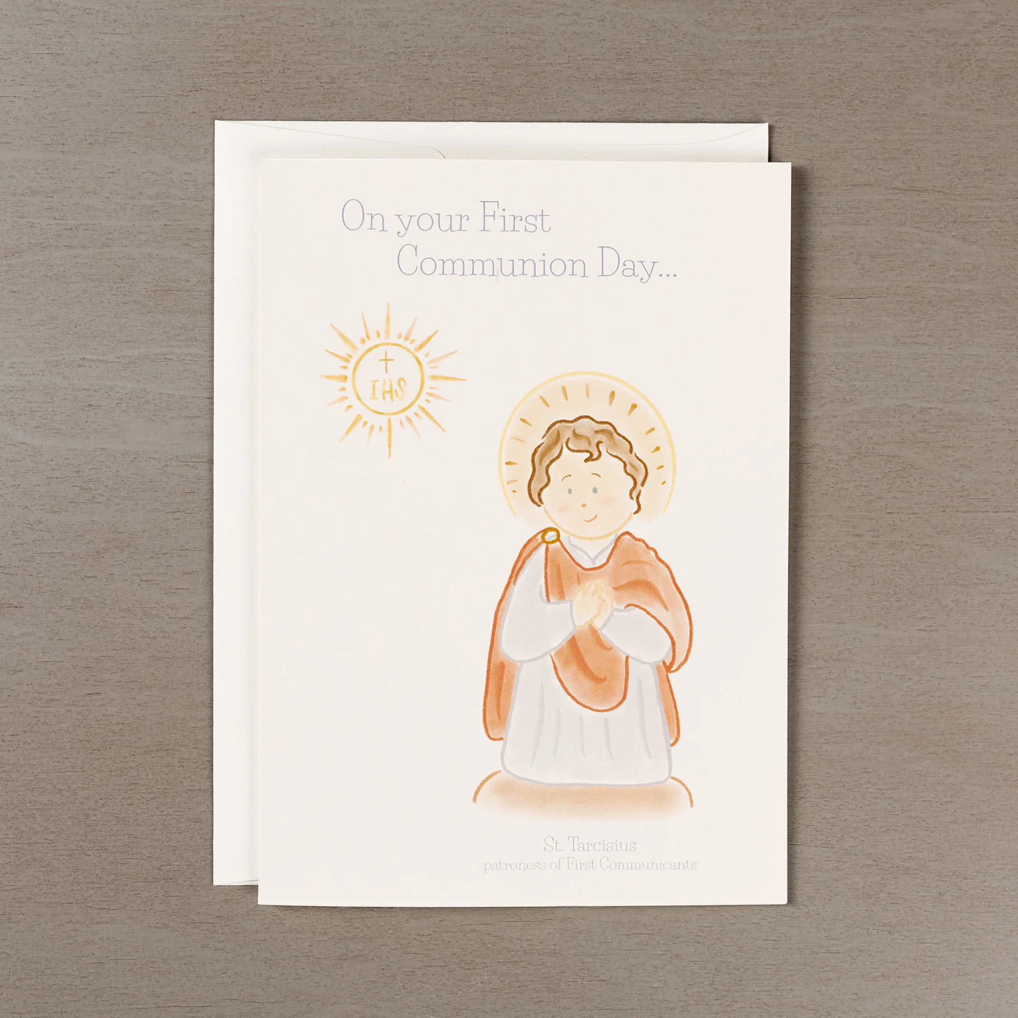 St. Tarcisius First Communion Card