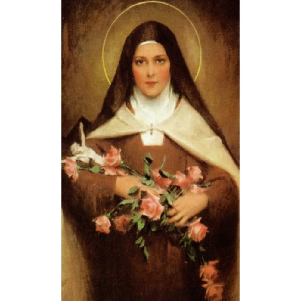 Laminated St. Theresa of Lisieux Personalized Prayer Card (Priced Per Card)