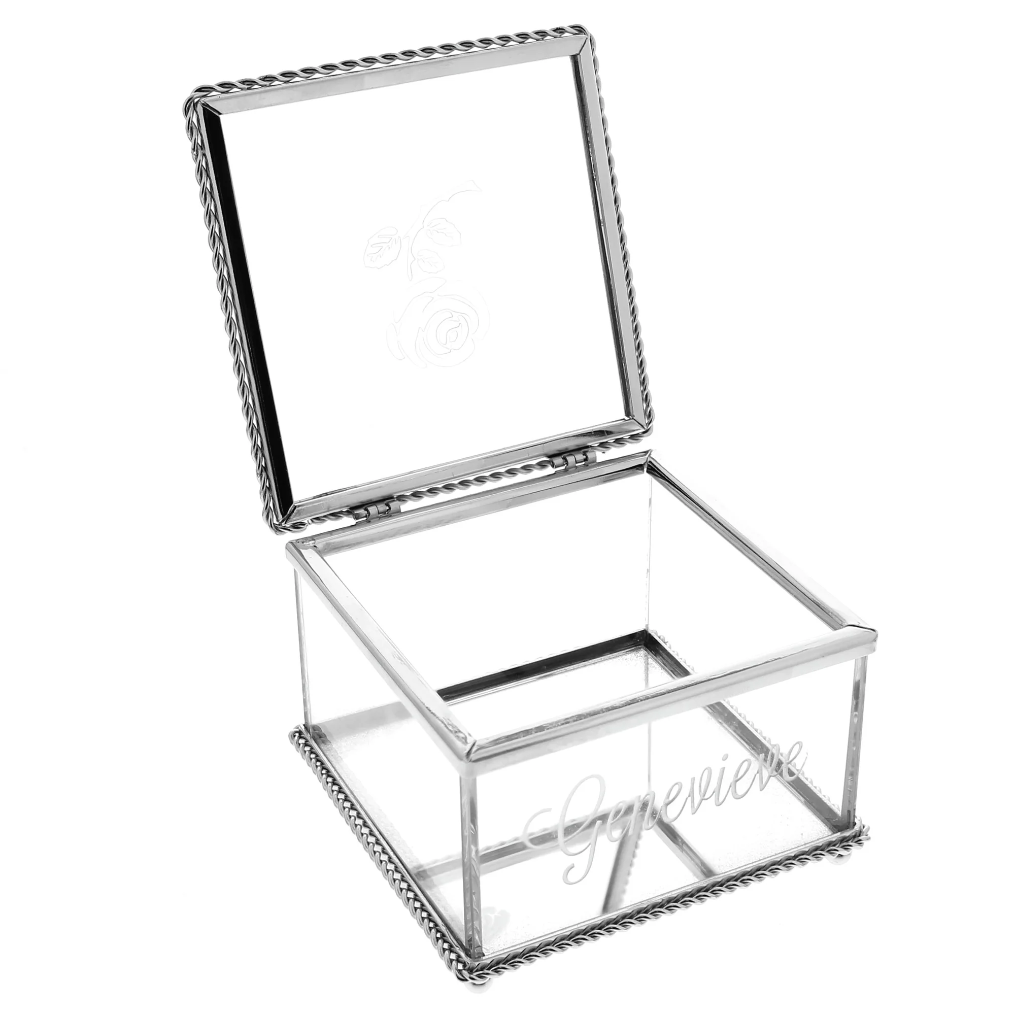 St. Therese Glass Keepsake Box - Image 2