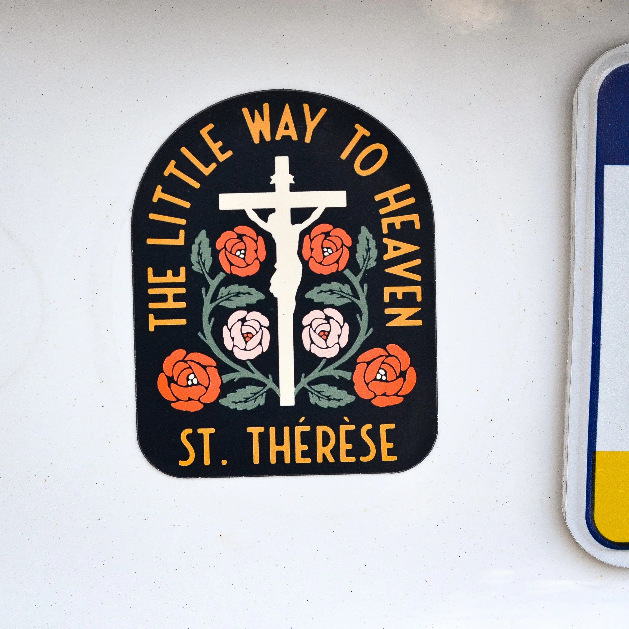 St. Thérèse Little Way to Heaven Catholic Car Magnet - Image 3