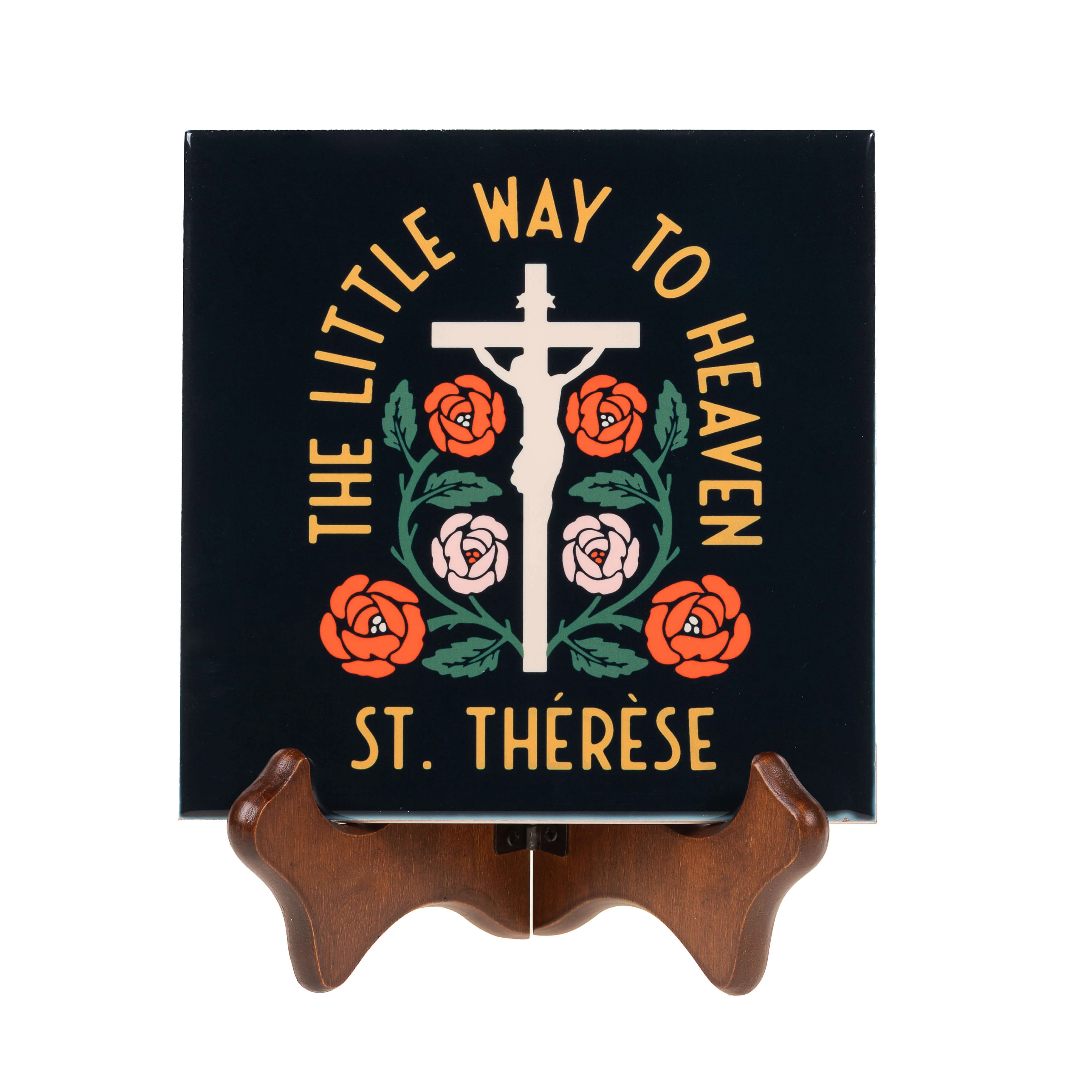 St. Thérèse Little Way to Heaven Ceramic Tile - Image 2