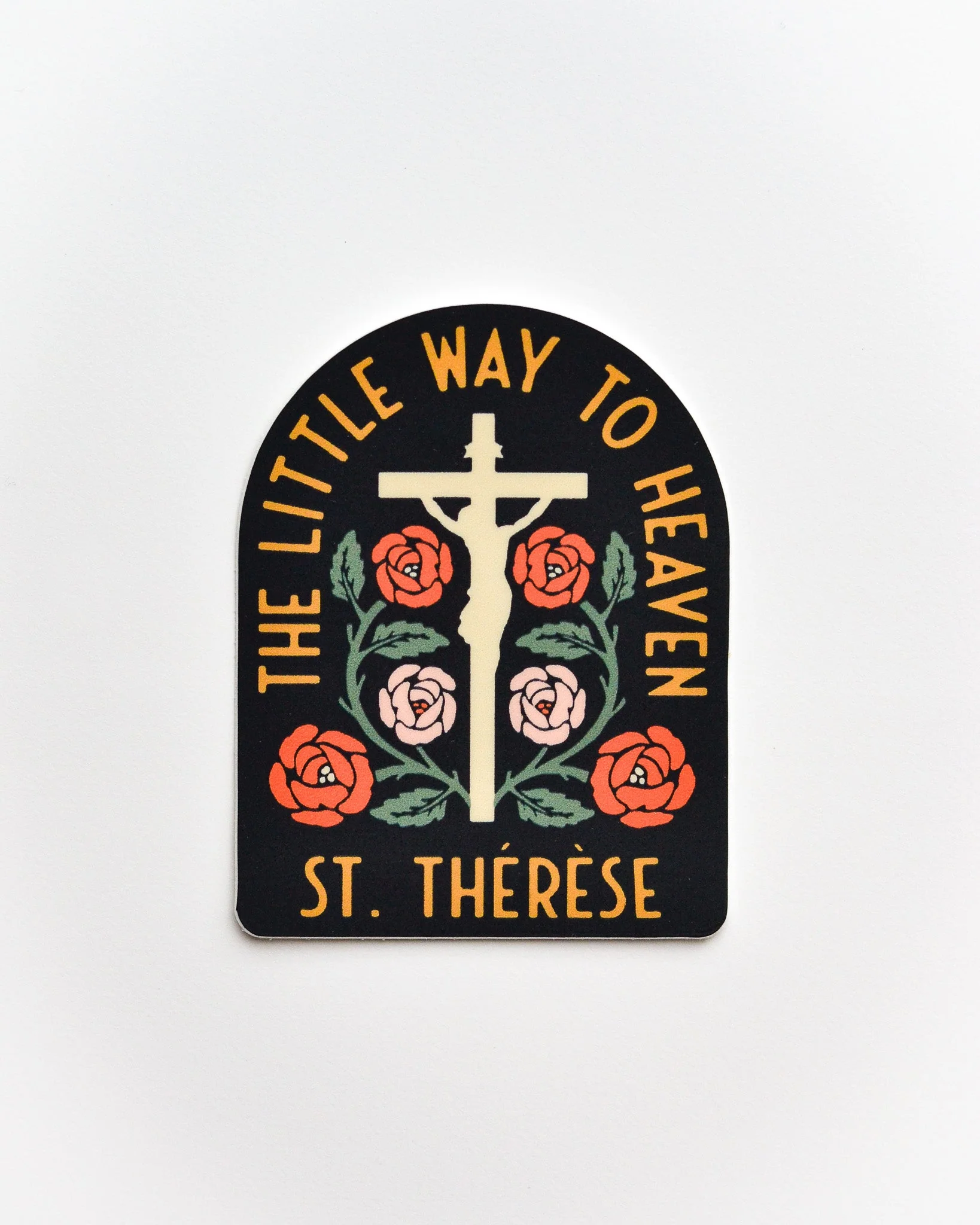 St. Thérèse Little Way to Heaven Vinyl Sticker - Image 4
