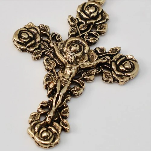 St. Therese Of Lisieux Gold Plated Rosary - Image 2