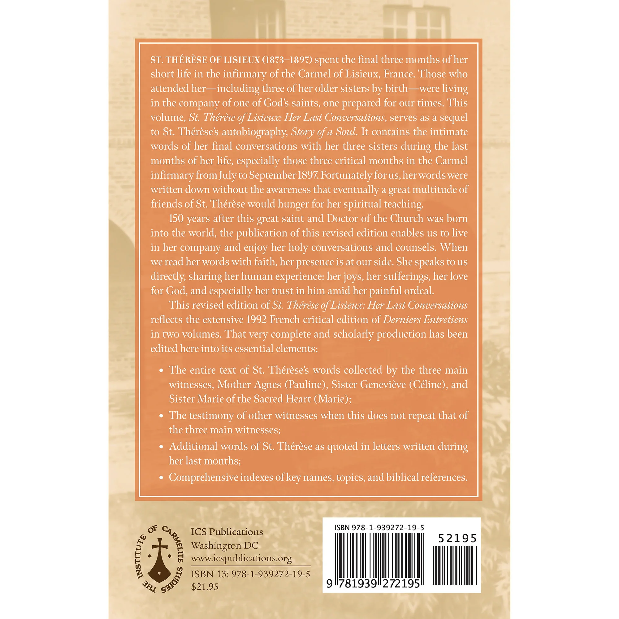 St. Therese of Lisieux: Her Last Conversations, Revised Edition - Image 2