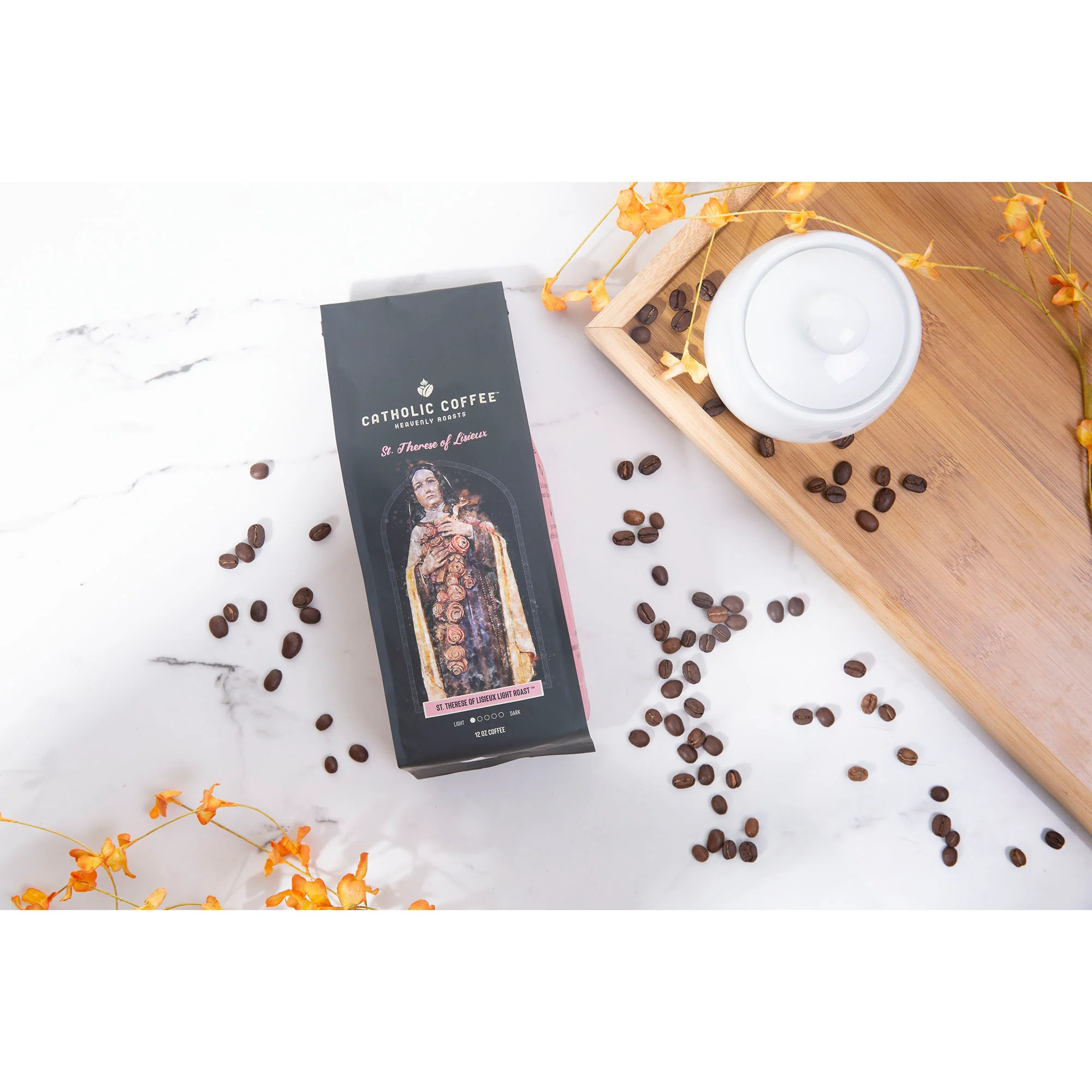 St. Therese of Lisieux Light Roast Coffee - 12 oz. Bag - Image 4