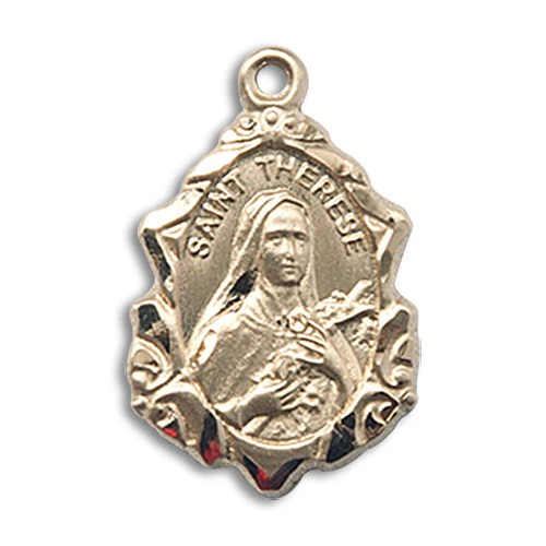 St. Therese of Lisieux Medal, Bliss, 14Kt Gold
