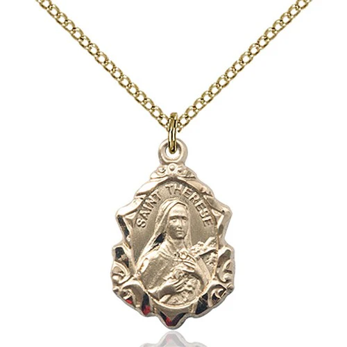 St. Therese of Lisieux Pendant, Bliss, 14Kt Gold-Filled
