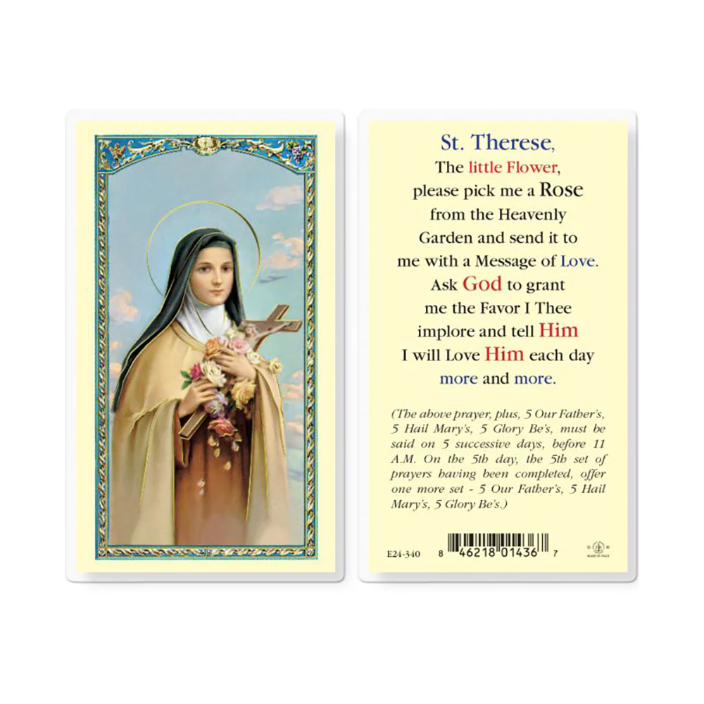 St. Therese of the Child Jesus - Prayer Card