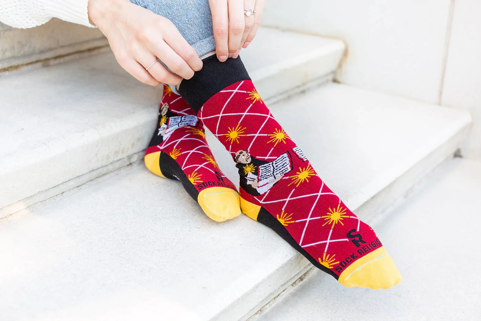 St. Thomas Aquinas Adult Socks - Image 4