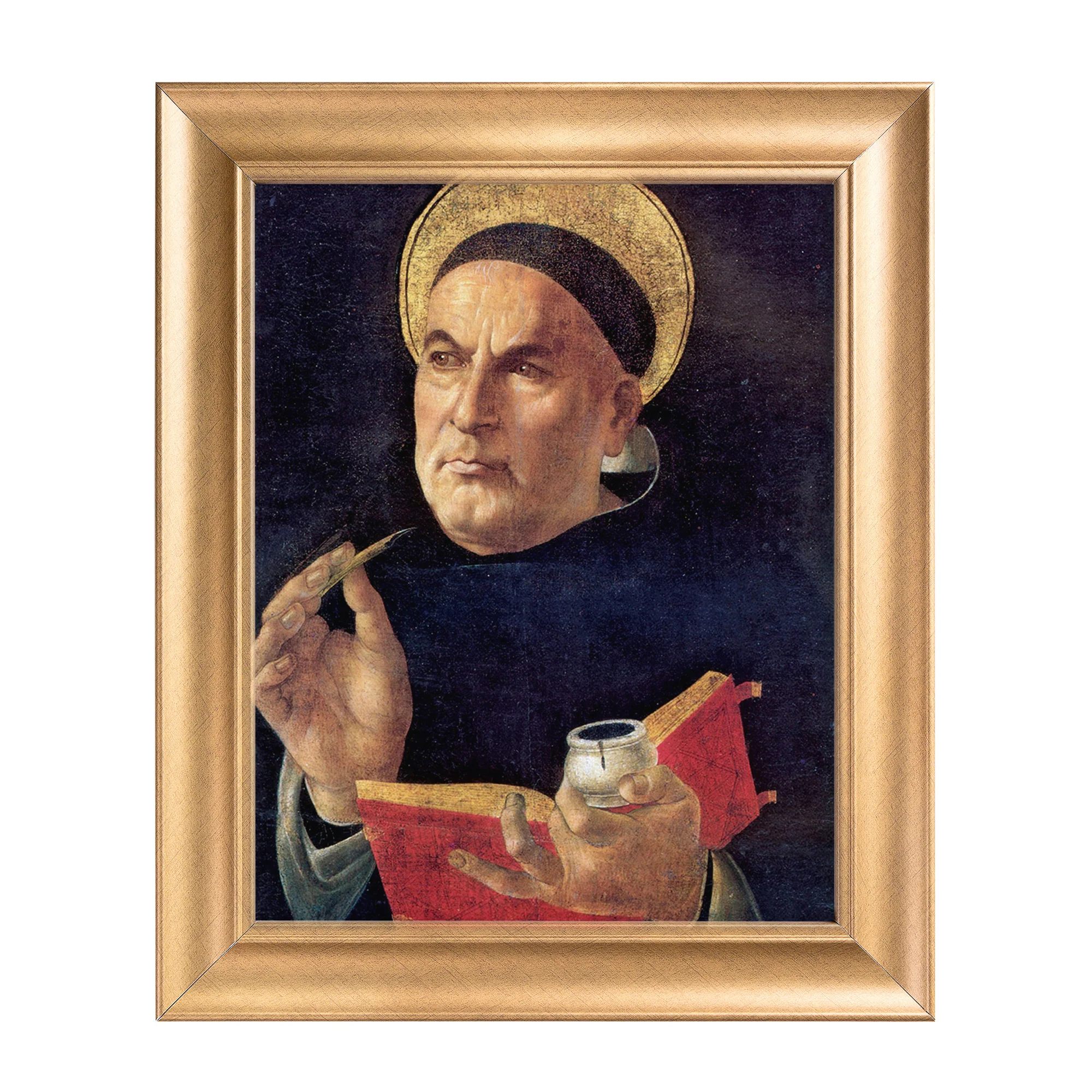 St. Thomas Aquinas Antique Gold Framed Print - Multiple Sizes - Image 4