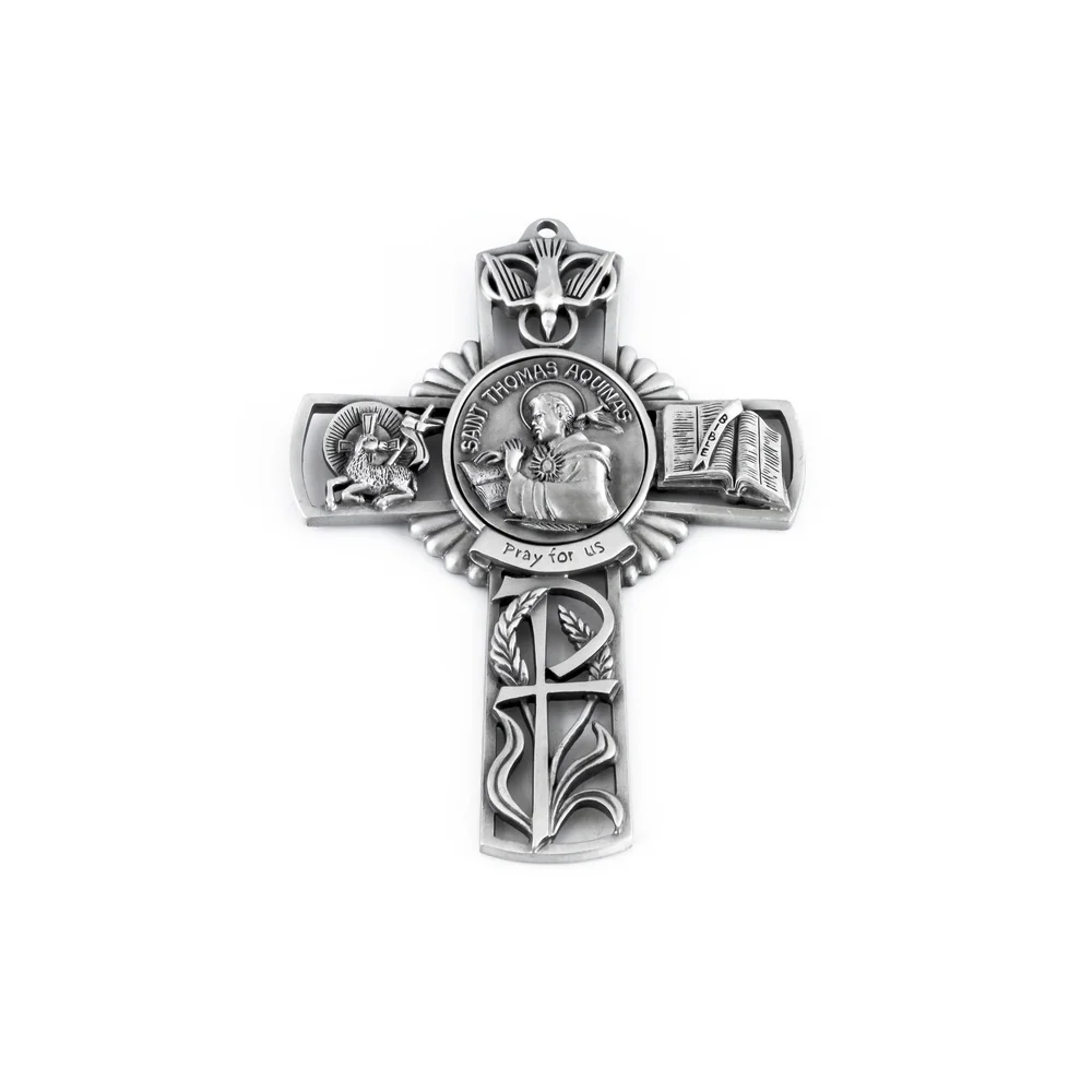 St. Thomas Aquinas Wall Cross 5"