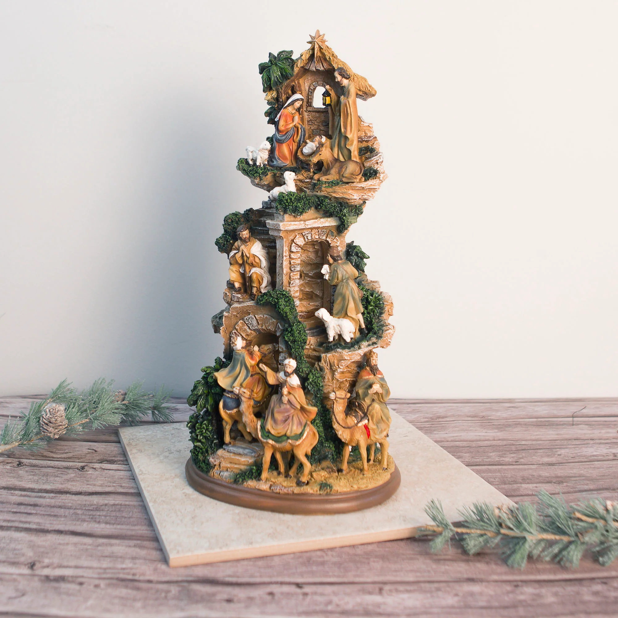 Stacked Nativity Scene - 17"