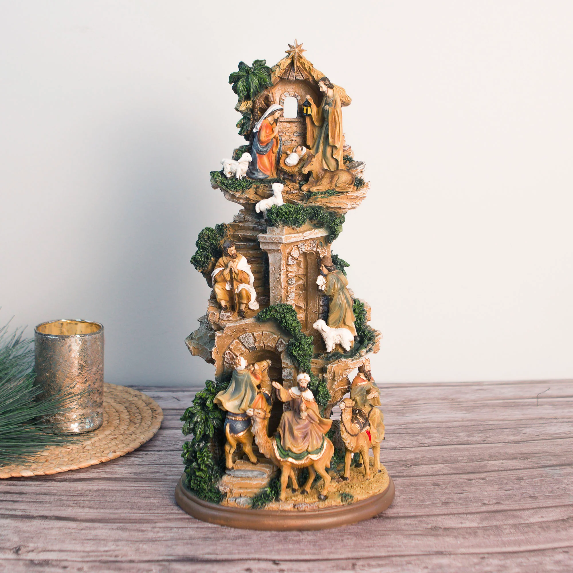 Stacked Nativity Scene - 17" - Image 2