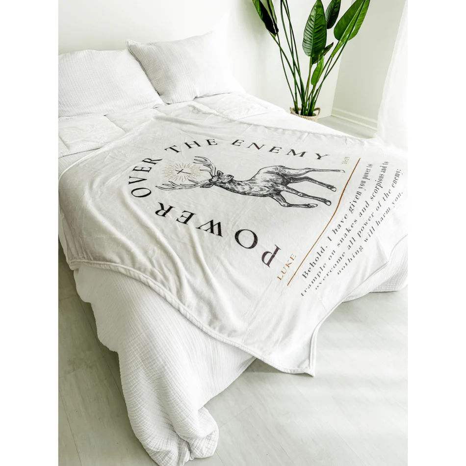 Stag Throw Blanket - 50" x 60" - Image 2